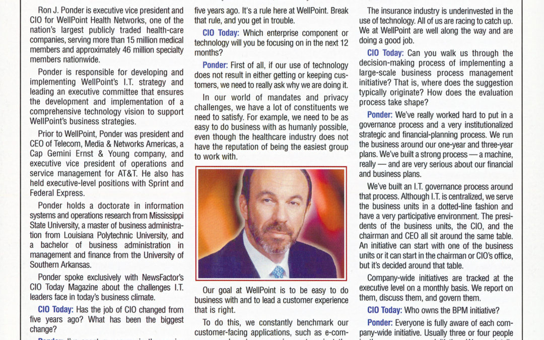 CIO Today July 2004