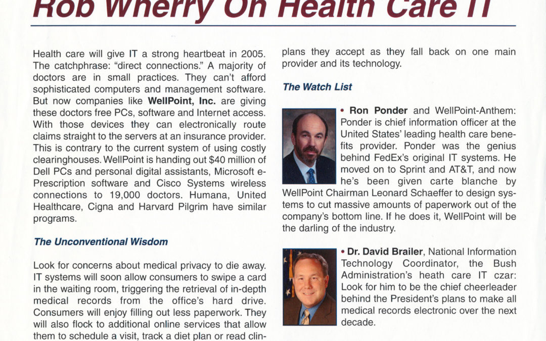Forbes Jan 2005